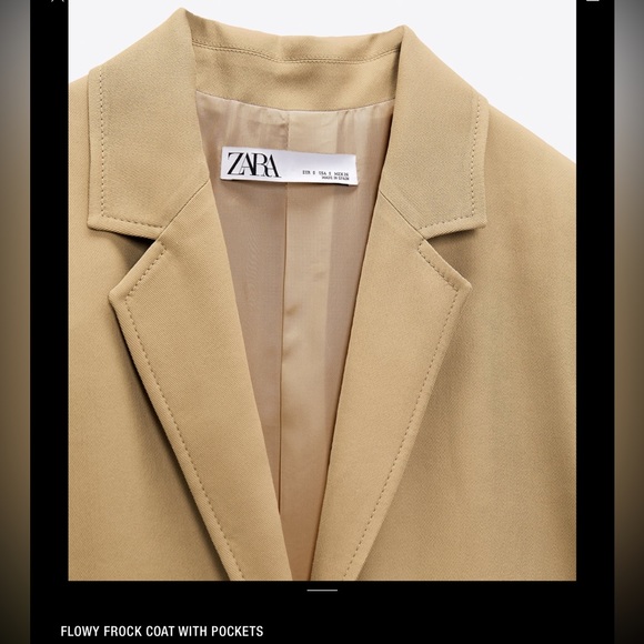 Zara flowy frock coat 2022 - Picture 9 of 11